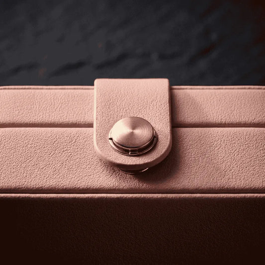 Portable Leather Jewelry Organizer Box