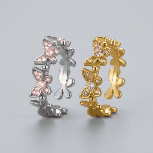 Elegant Butterfly Adjustable Ring