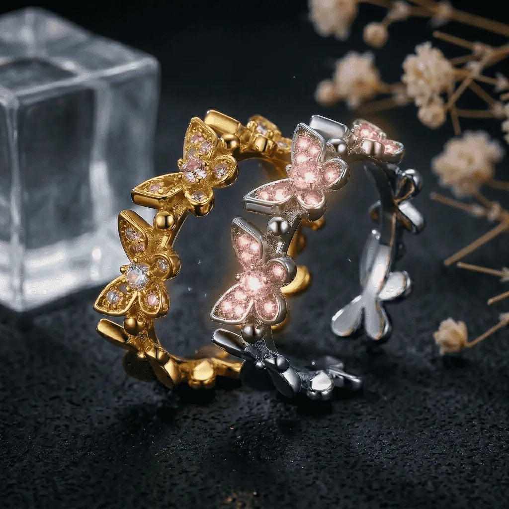 Elegant Butterfly Adjustable Ring