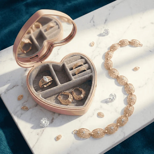 Mini Heart Jewelry Storage Box