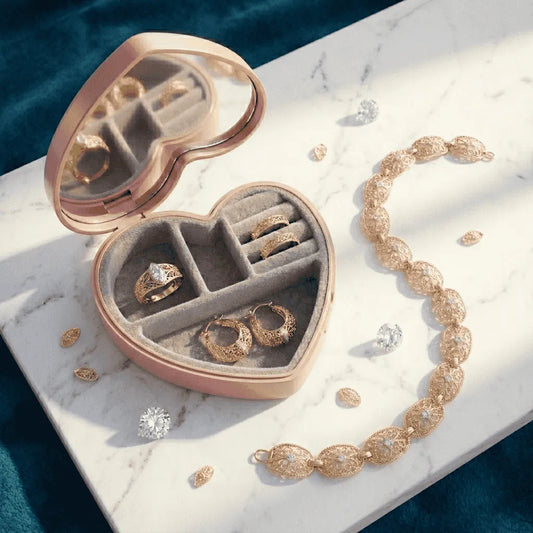 Mini Heart Jewelry Storage Box