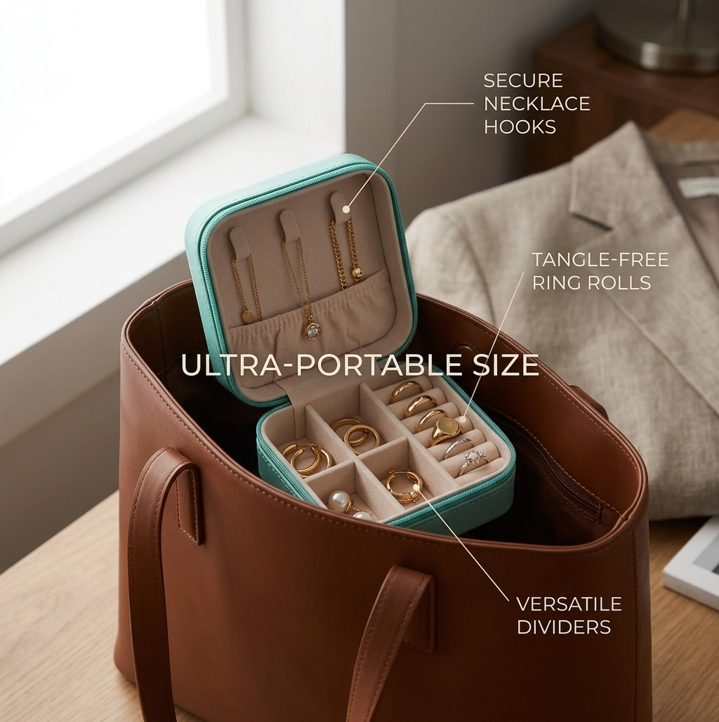 Mini Travel Jewelry Box