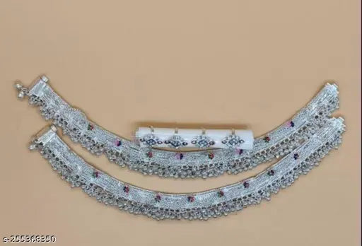 Birbal anklet payal with meenakari (zlrAs)