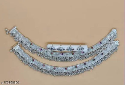 Birbal anklet payal with meenakari (zlrAs)