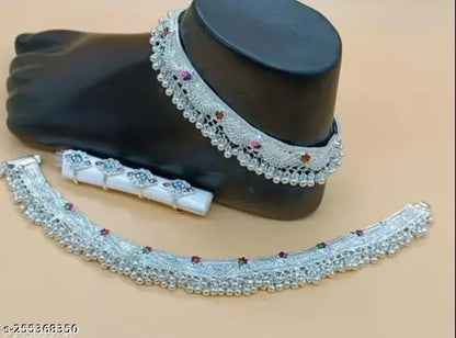 Birbal anklet payal with meenakari (zlrAs)